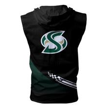 Load image into Gallery viewer, Sacramento State Hornets NCAA Allover Print Zip-up Sleeveless Hoodie HD2512-178