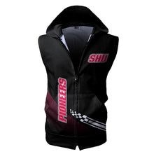 Load image into Gallery viewer, Sacred Heart Pioneers NCAA Allover Print Zip-up Sleeveless Hoodie HD2512-179