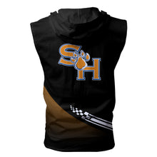 Load image into Gallery viewer, Sam Houston State Bearkats NCAA Allover Print Zip-up Sleeveless Hoodie HD2512-181