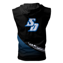 Load image into Gallery viewer, San Diego Toreros NCAA Allover Print Zip-up Sleeveless Hoodie HD2512-184