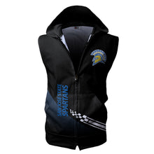 Load image into Gallery viewer, San Jose State Spartans NCAA Allover Print Zip-up Sleeveless Hoodie HD2512-185