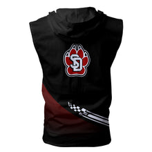 Load image into Gallery viewer, South Dakota Coyotes NCAA Allover Print Zip-up Sleeveless Hoodie HD2512-191