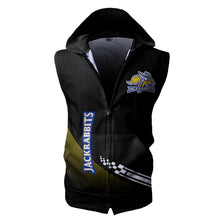 Load image into Gallery viewer, South Dakota State Jackrabbits NCAA Allover Print Zip-up Sleeveless Hoodie HD2512-192