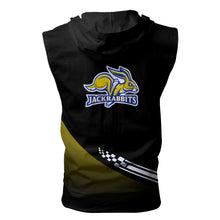Load image into Gallery viewer, South Dakota State Jackrabbits NCAA Allover Print Zip-up Sleeveless Hoodie HD2512-192