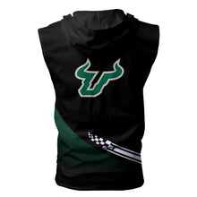 Load image into Gallery viewer, South Florida Bulls NCAA Allover Print Zip-up Sleeveless Hoodie HD2512-193