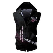 Load image into Gallery viewer, Southern Illinois Salukis NCAA Allover Print Zip-up Sleeveless Hoodie HD2512-196