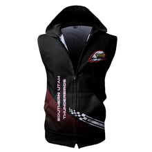 Load image into Gallery viewer, Southern Utah Thunderbirds NCAA Allover Print Zip-up Sleeveless Hoodie HD2512-199