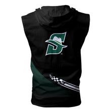 Load image into Gallery viewer, Stetson Hatters NCAA Allover Print Zip-up Sleeveless Hoodie HD2512-202