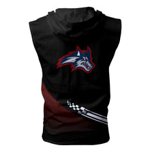 Load image into Gallery viewer, Stony Brook Seawolves NCAA Allover Print Zip-up Sleeveless Hoodie HD2512-203