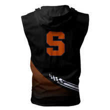 Load image into Gallery viewer, Syracuse Orange NCAA Allover Print Zip-up Sleeveless Hoodie HD2512-204