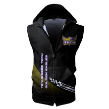 Load image into Gallery viewer, Tennessee Tech Golden Eagles NCAA Allover Print Zip-up Sleeveless Hoodie HD2512-208