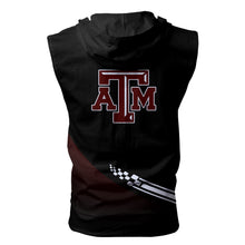 Load image into Gallery viewer, Texas A&amp;M Aggies NCAA Allover Print Zip-up Sleeveless Hoodie HD2512-210