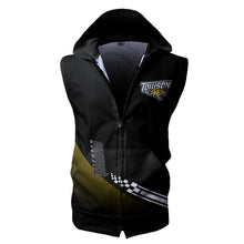 Load image into Gallery viewer, Towson Tigers NCAA Allover Print Zip-up Sleeveless Hoodie HD2512-216