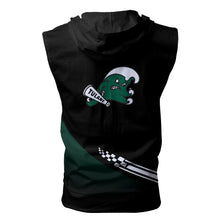 Load image into Gallery viewer, Tulane Green Wave NCAA Allover Print Zip-up Sleeveless Hoodie HD2512-217