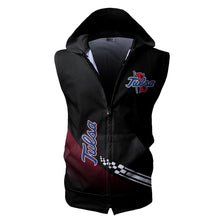 Load image into Gallery viewer, Tulsa Golden Hurricane NCAA Allover Print Zip-up Sleeveless Hoodie HD2512-218