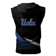 Load image into Gallery viewer, UCLA Bruins NCAA Allover Print Zip-up Sleeveless Hoodie HD2512-223