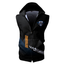 Load image into Gallery viewer, UT Martin Skyhawks NCAA Allover Print Zip-up Sleeveless Hoodie HD2512-227
