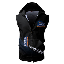 Load image into Gallery viewer, UTSA Roadrunners NCAA Allover Print Zip-up Sleeveless Hoodie HD2512-231