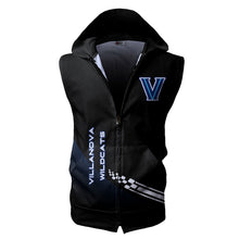 Load image into Gallery viewer, Villanova Wildcats NCAA Allover Print Zip-up Sleeveless Hoodie HD2512-234