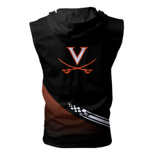 Load image into Gallery viewer, Virginia Cavaliers NCAA Allover Print Zip-up Sleeveless Hoodie HD2512-235