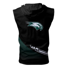 Load image into Gallery viewer, Wagner Seahawks NCAA Allover Print Zip-up Sleeveless Hoodie HD2512-237