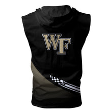 Load image into Gallery viewer, Wake Forest Demon Deacons NCAA Allover Print Zip-up Sleeveless Hoodie HD2512-238