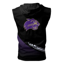 Load image into Gallery viewer, Western Carolina Catamounts NCAA Allover Print Zip-up Sleeveless Hoodie HD2512-243