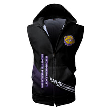 Load image into Gallery viewer, Western Illinois Leathernecks NCAA Allover Print Zip-up Sleeveless Hoodie HD2512-244