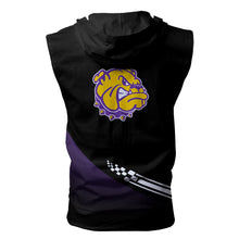 Load image into Gallery viewer, Western Illinois Leathernecks NCAA Allover Print Zip-up Sleeveless Hoodie HD2512-244