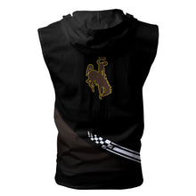 Load image into Gallery viewer, Wyoming Cowboys NCAA Allover Print Zip-up Sleeveless Hoodie HD2512-250