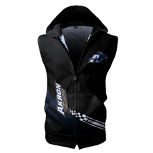 Load image into Gallery viewer, Akron Zips NCAA Allover Print Zip-up Sleeveless Hoodie HD2512-003
