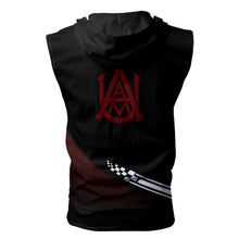 Load image into Gallery viewer, Alabama A&amp;M Bulldogs NCAA Allover Print Zip-up Sleeveless Hoodie HD2512-004