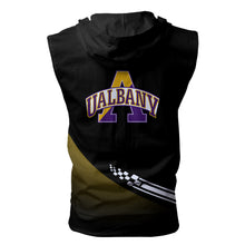 Load image into Gallery viewer, Albany Great Danes NCAA Allover Print Zip-up Sleeveless Hoodie HD2512-007