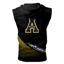 Load image into Gallery viewer, Appalachian State Mountaineers NCAA Allover Print Zip-up Sleeveless Hoodie HD2512-009