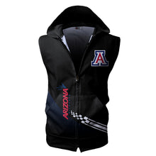 Load image into Gallery viewer, Arizona Wildcats NCAA Allover Print Zip-up Sleeveless Hoodie HD2512-011