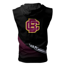 Load image into Gallery viewer, Bethune-Cookman Wildcats NCAA Allover Print Zip-up Sleeveless Hoodie HD2512-020