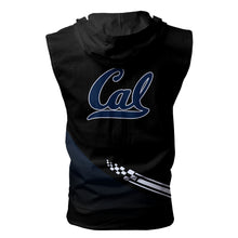 Load image into Gallery viewer, California Golden Bears NCAA Allover Print Zip-up Sleeveless Hoodie HD2512-032