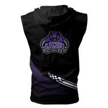 Load image into Gallery viewer, Central Arkansas Bears NCAA Allover Print Zip-up Sleeveless Hoodie HD2512-034
