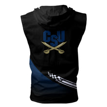 Load image into Gallery viewer, Charleston Southern Buccaneers NCAA Allover Print Zip-up Sleeveless Hoodie HD2512-047