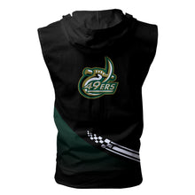 Load image into Gallery viewer, Charlotte 49ers NCAA Allover Print Zip-up Sleeveless Hoodie HD2512-048