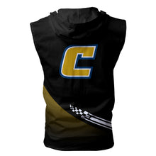 Load image into Gallery viewer, Chattanooga Mocs NCAA Allover Print Zip-up Sleeveless Hoodie HD2512-049