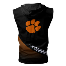 Load image into Gallery viewer, Clemson Tigers NCAA Allover Print Zip-up Sleeveless Hoodie HD2512-039