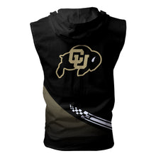 Load image into Gallery viewer, Colorado Buffaloes NCAA Allover Print Zip-up Sleeveless Hoodie HD2512-042