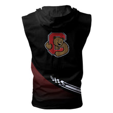 Load image into Gallery viewer, Cornell Big Red NCAA Allover Print Zip-up Sleeveless Hoodie HD2512-046