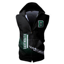Load image into Gallery viewer, Dartmouth Big Green NCAA Allover Print Zip-up Sleeveless Hoodie HD2512-050