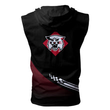 Load image into Gallery viewer, Davidson Wildcats NCAA Allover Print Zip-up Sleeveless Hoodie HD2512-051