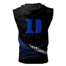 Load image into Gallery viewer, Duke Blue Devils NCAA Allover Print Zip-up Sleeveless Hoodie HD2512-056