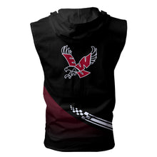 Load image into Gallery viewer, Eastern Washington Eagles NCAA Allover Print Zip-up Sleeveless Hoodie HD2512-063