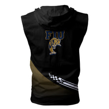 Load image into Gallery viewer, FIU Panthers NCAA Allover Print Zip-up Sleeveless Hoodie HD2512-065