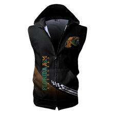 Load image into Gallery viewer, Florida A&amp;M Rattlers NCAA Allover Print Zip-up Sleeveless Hoodie HD2512-066